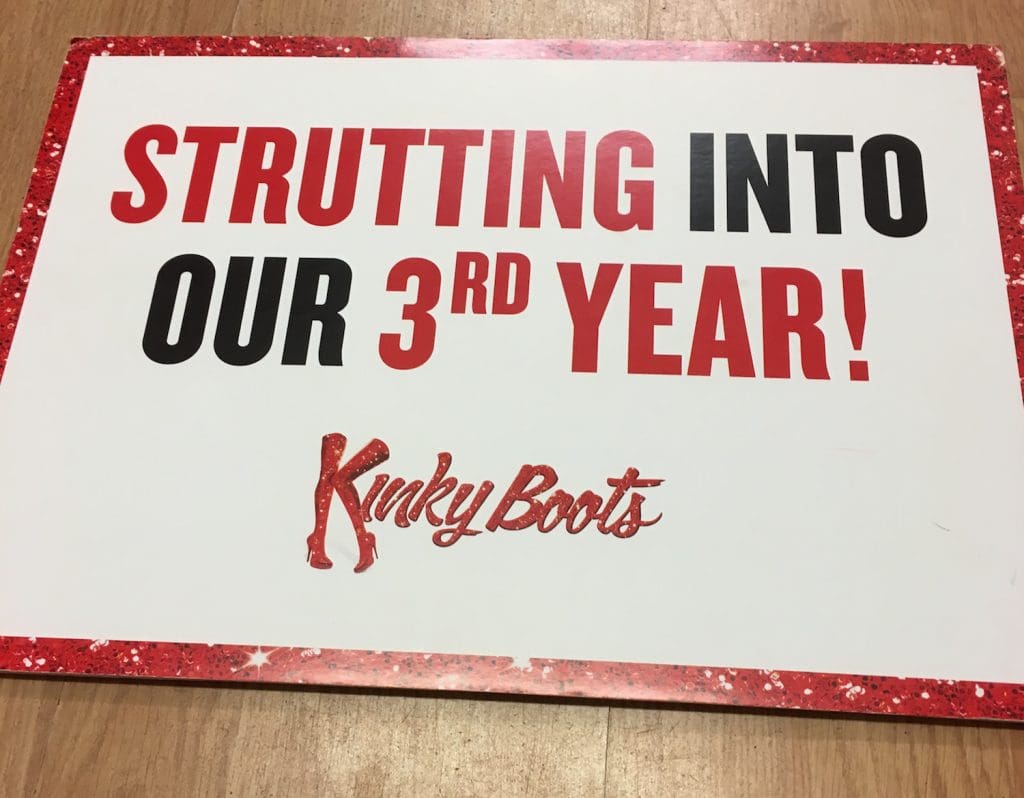 Kinky Boots board
