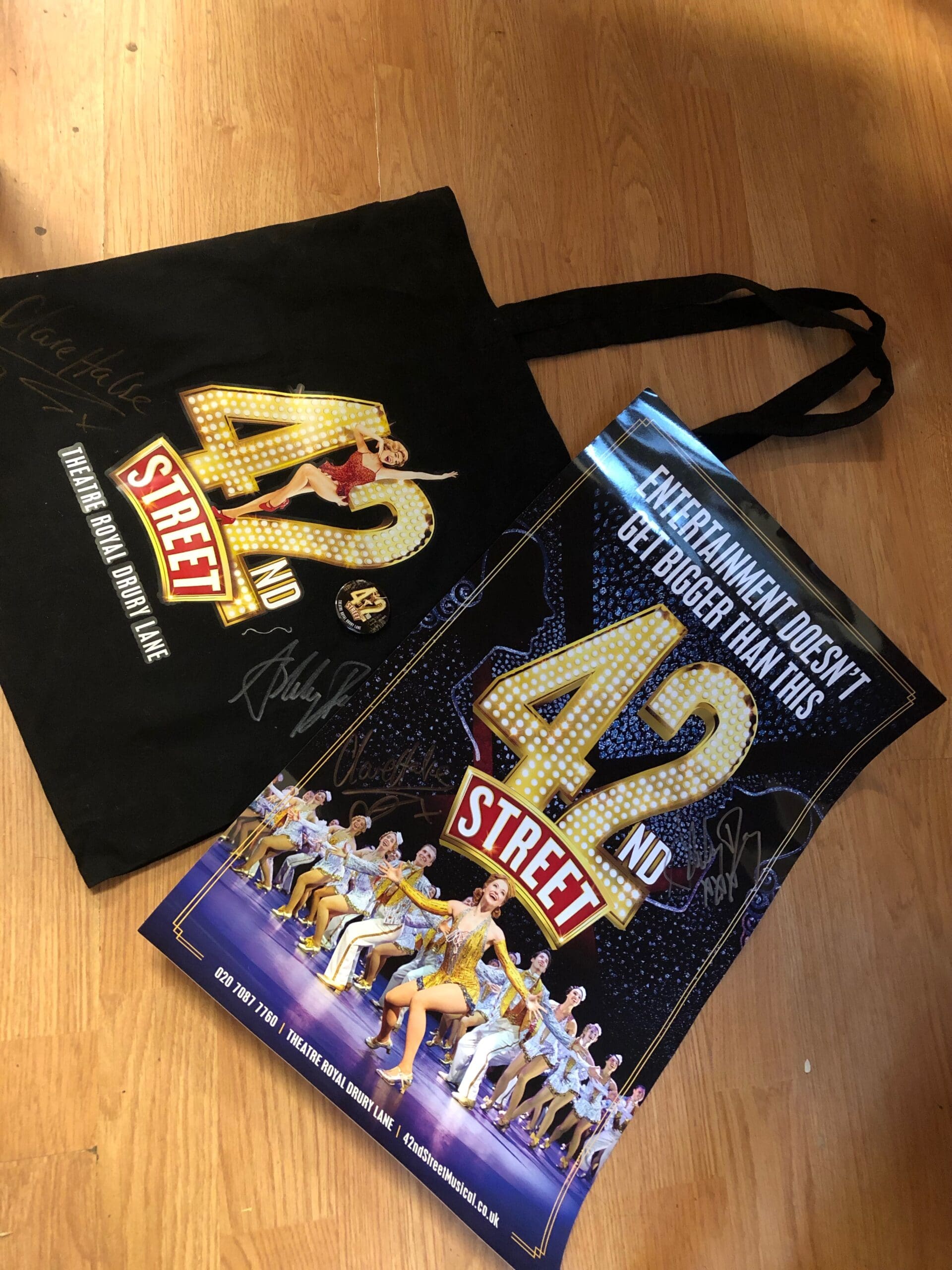 Featured image for “Enter our competition for a chance to win a signed 42nd Street poster and tote bag”