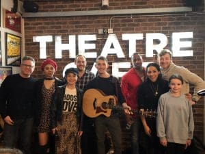 the cast of violet at the theatre cafe