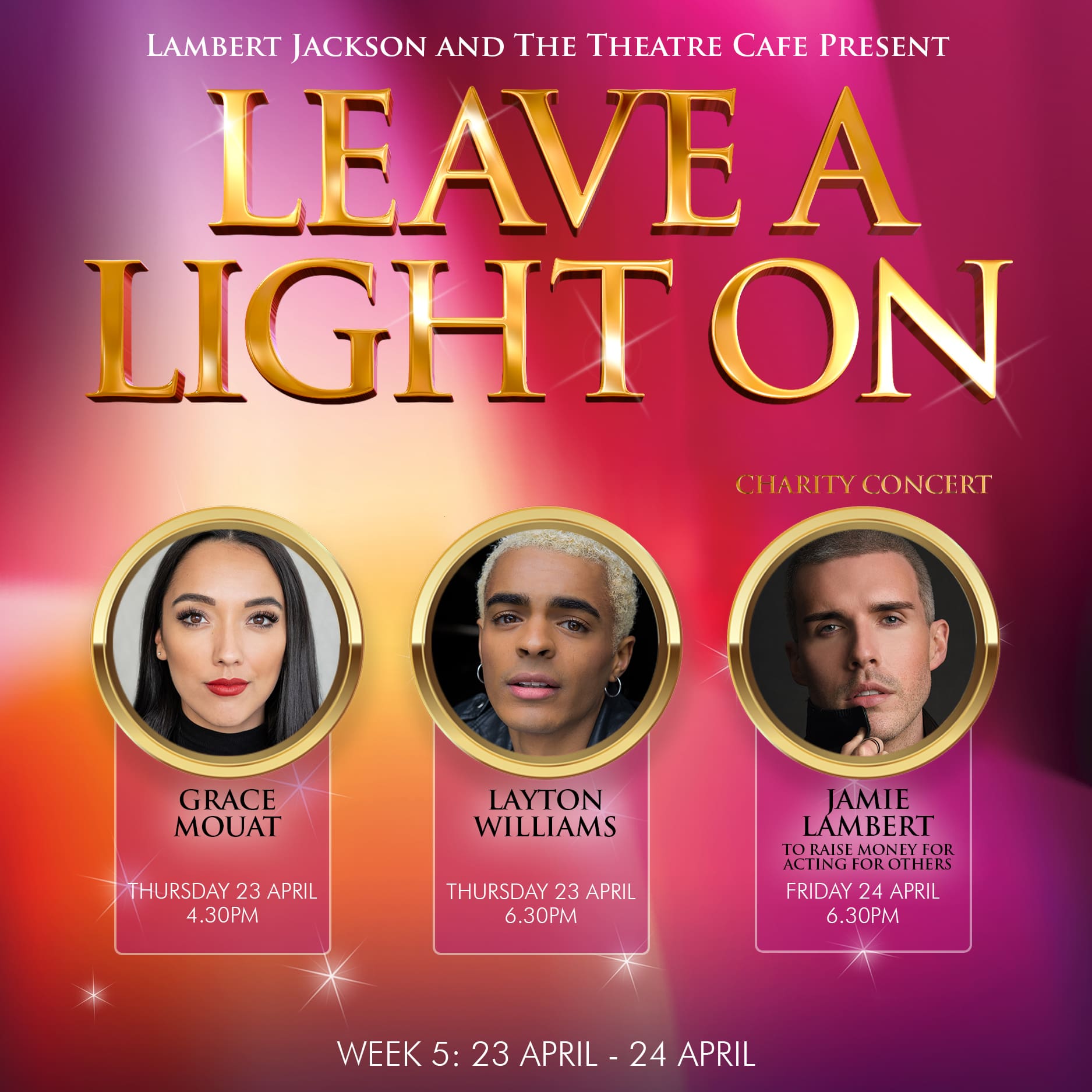 NEWS: Lineup announced for week 5 of Leave A Light On