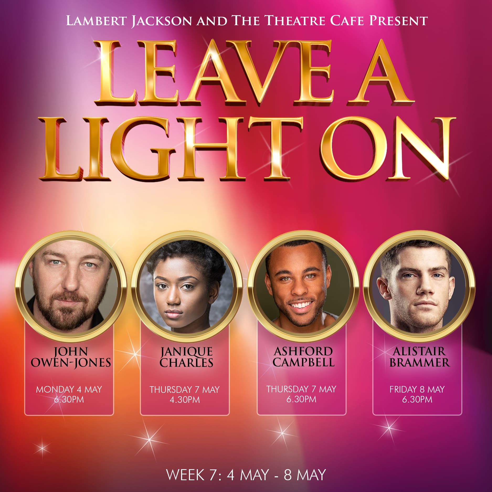Featured image for “NEWS: Lineup announced for week 7 of Leave A Light On”