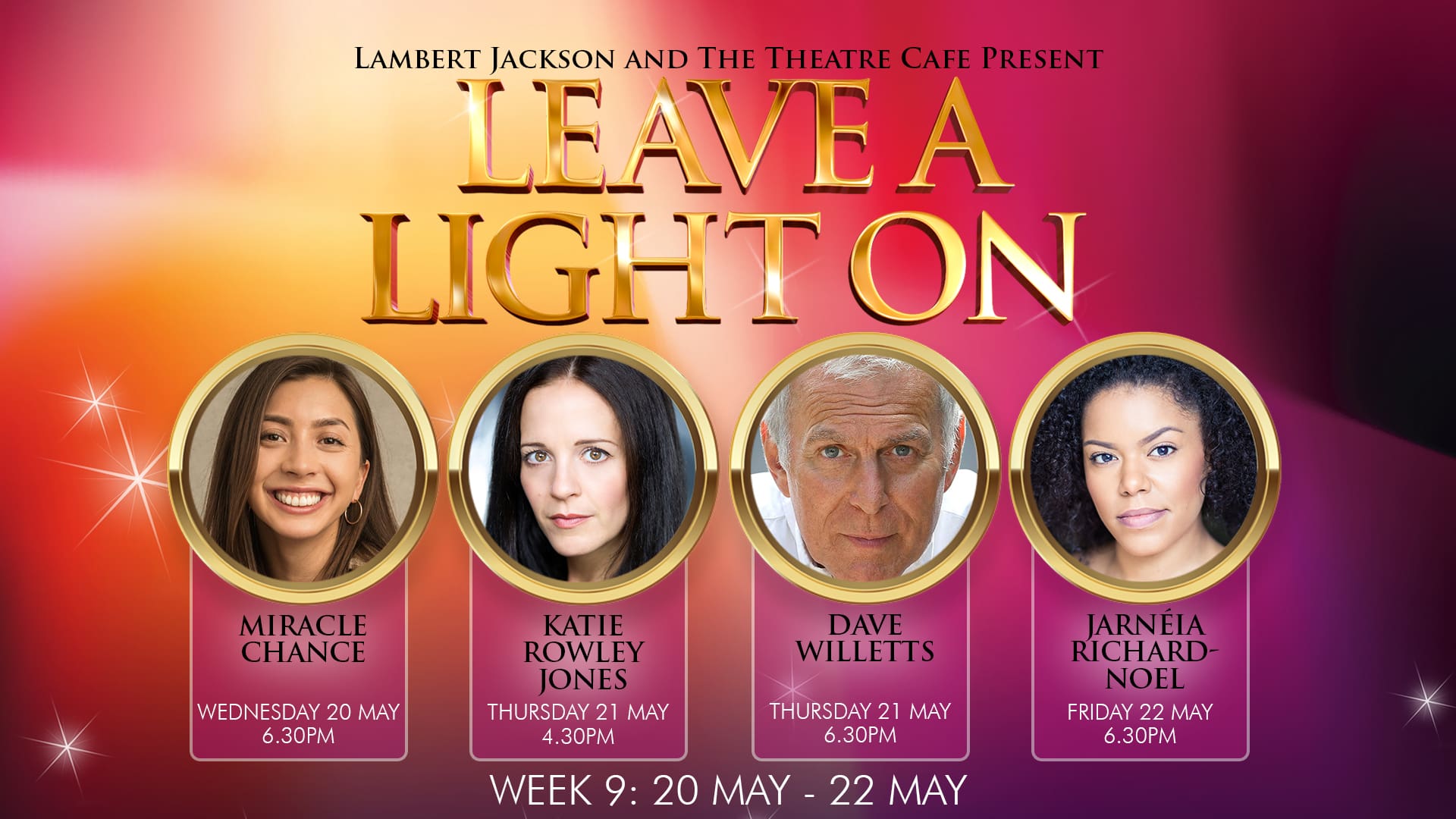 NEWS: Lineup announced for week 9 of Leave A Light On