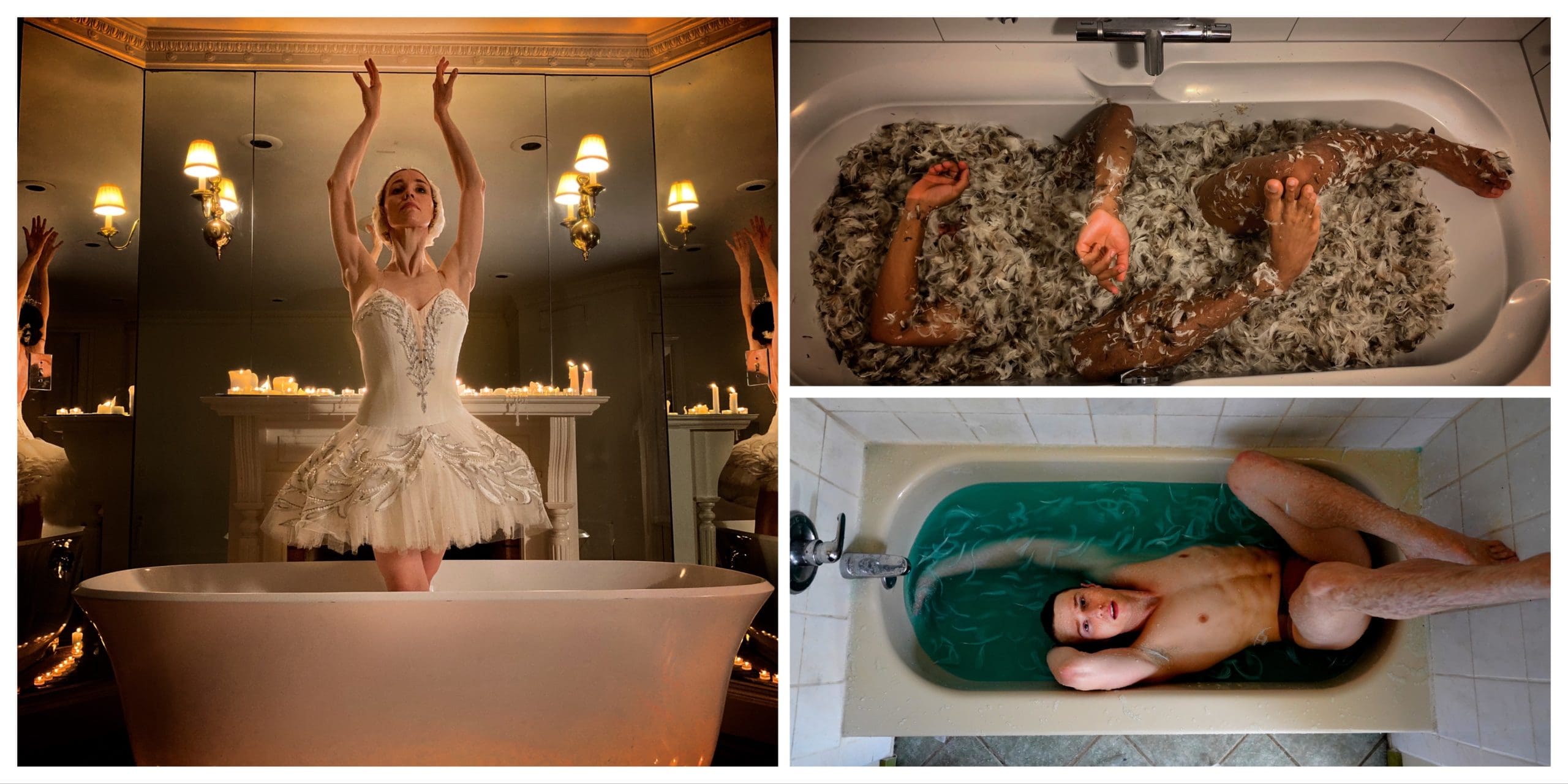 NEWS: Elite ballet dancers perform Swan Lake in their baths