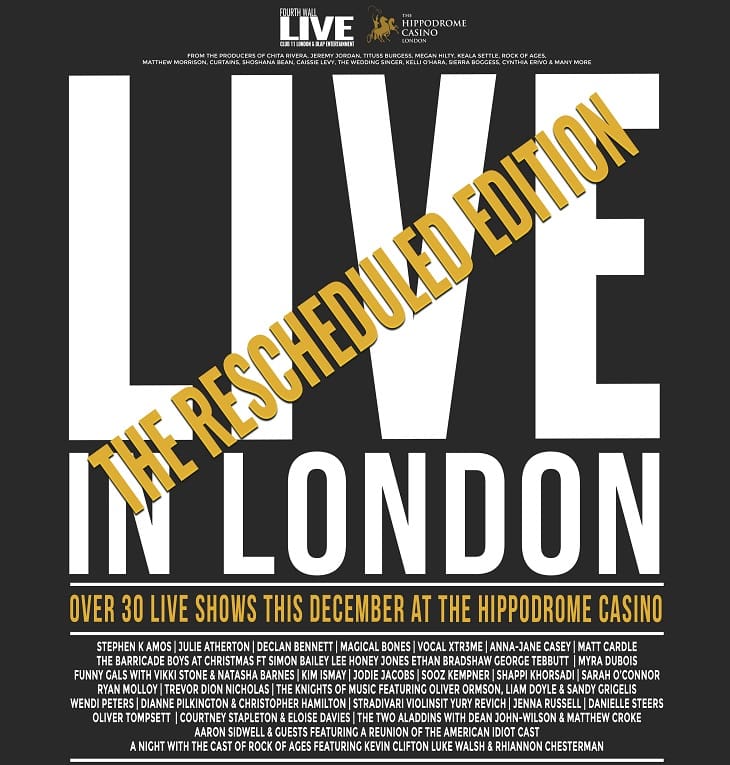 News: Live In London concert series announces new performance schedule