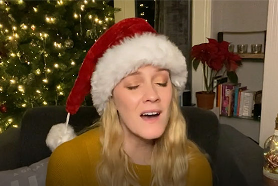 Alice Fearn singing "Have Yourself a Merry Little Christmas"