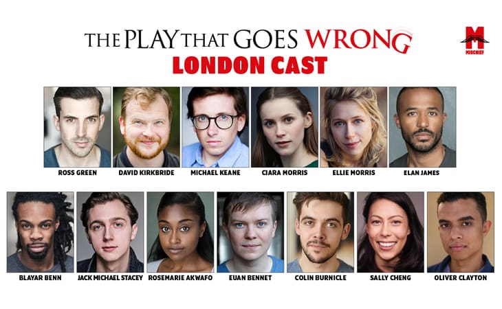 News: Cast announced for The Play That Goes Wrong West End return