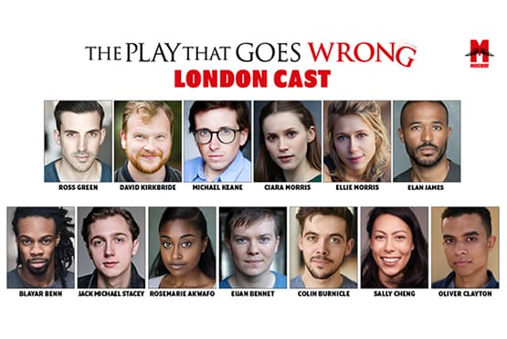 The Play That Goes Wrong cast