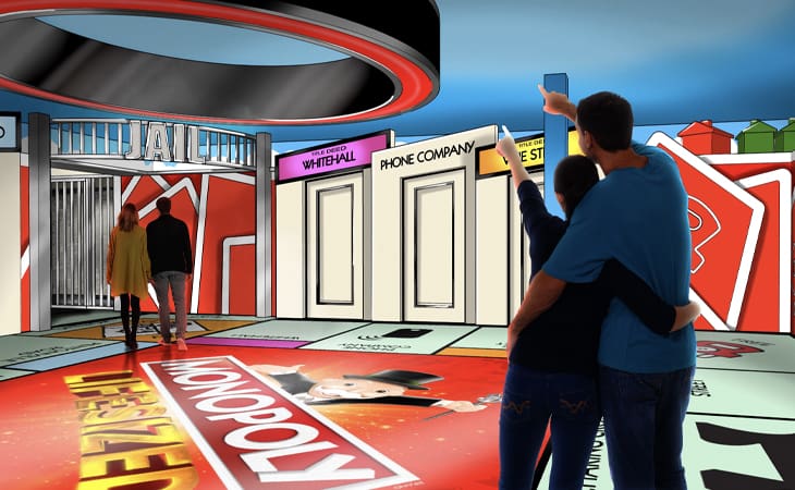 News: Artist impressions released for Monopoly: Lifesized opening this August