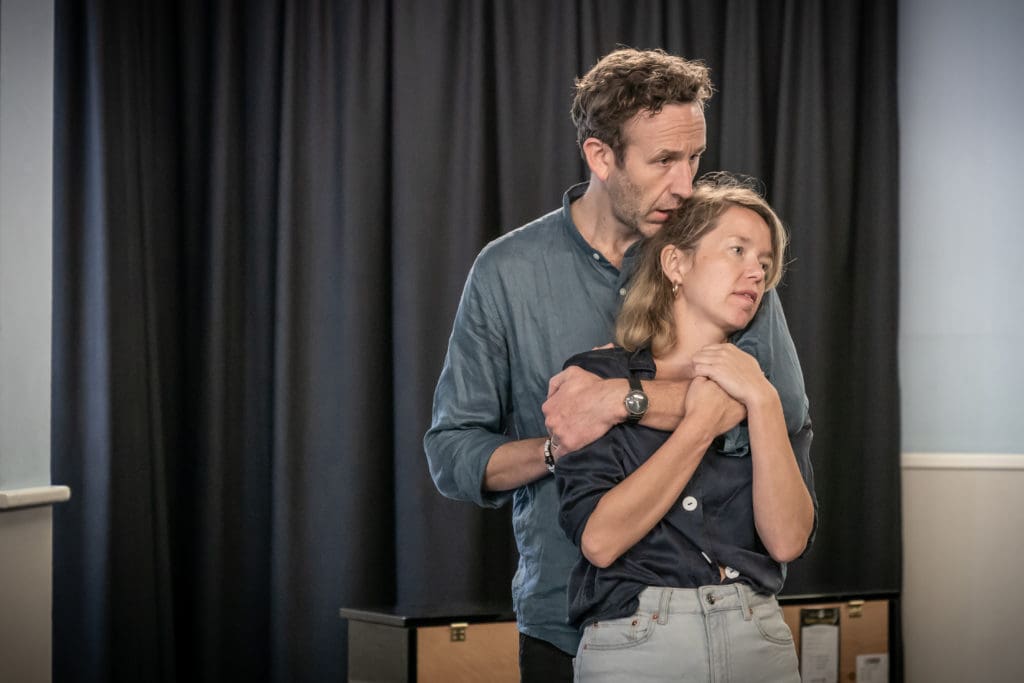 Anna Maxwell Martin and Chris O'Dowd. Photo by Marc Brenner