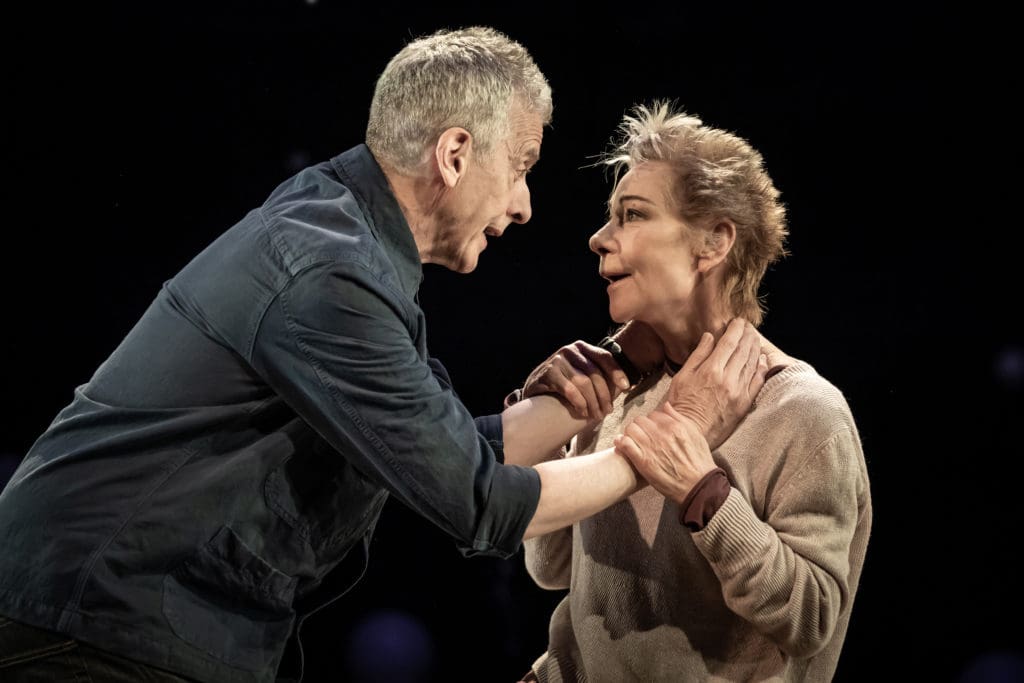 Peter Capaldi and Zoë Wanamaker. Photo by Marc Brenner