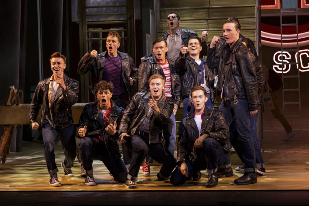 The Burger Palace Boys in Grease, credit Sean Ebsworth Barnes