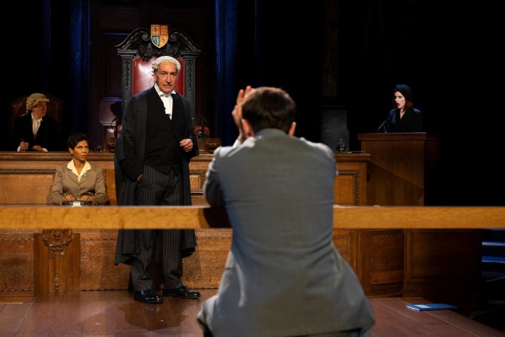 The cast of Witness for the Prosecution. Photo by Ellie Kurttz