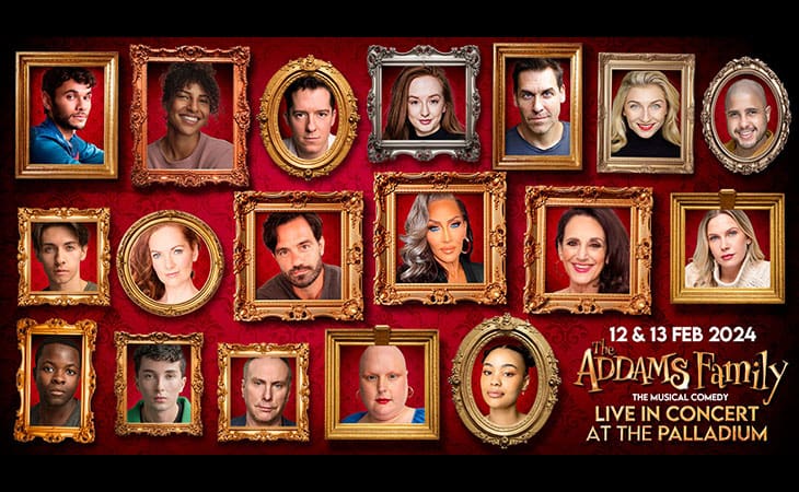 News: Full cast announced of The Addams Family, A Musical Comedy Live in Concert at the Palladium