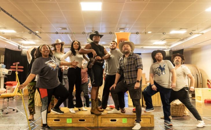 Photo Flash: Rehearsal Shots Released Of Bronco Billy – The Musical