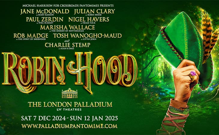 News: Cast announced for The London Palladium Pantomime which returns to the West End for a ninth year, with a brand-new production of Robin Hood.